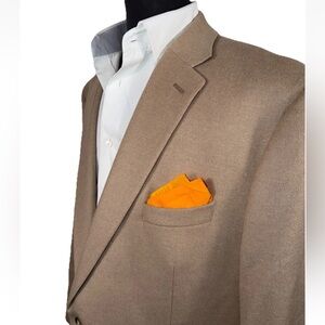 BIG & TALL LAUREN RALPH LAUREN CASHMERE SILK WOOL SPORT COAT SZ 50L